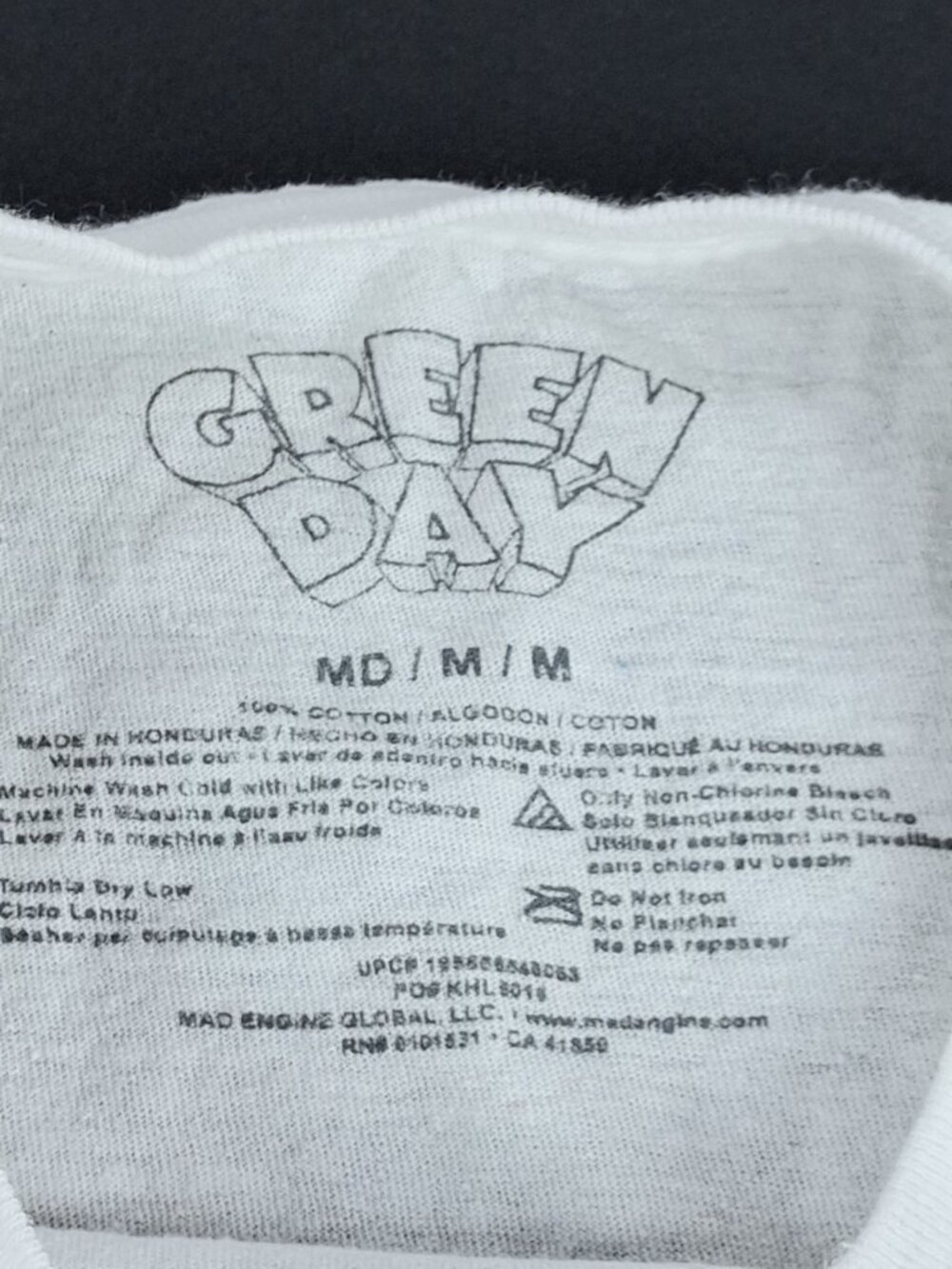 Green Day Band Dookie Album T-Shirt White Short Sleeve Cotton Size M - Picture 11 of 13